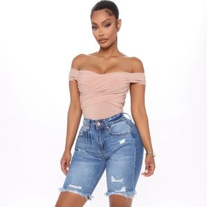 Fashion Nova High Rise Bermuda Shorts